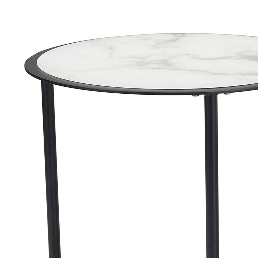 Zuo Modern Davis Coffee Table in Black, White, Black and Gold &#40;Set of 2&#41;, , large