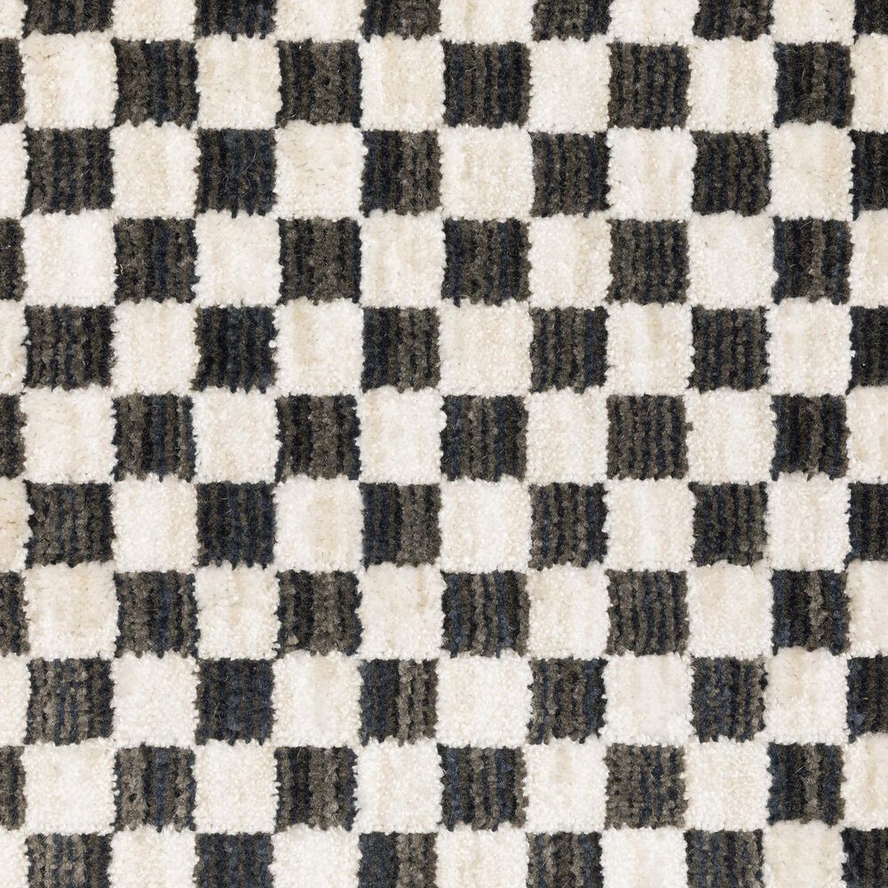 ROW by Oriental Weavers Hunter Black and Ivory 2'3" x 7'6" Runner, , large