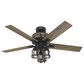 Hunter Mt. Vista 52" Ceiling Fan with LED Lights in Natural Iron, , large