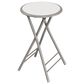 Timberlake 24" Folding Heavy Duty Stool in White and Gray, , large