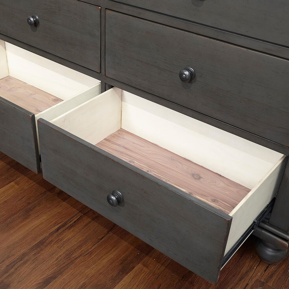 Riva Ridge Oxford 4 Piece Queen Storage Bedroom Set in Peppercorn, , large