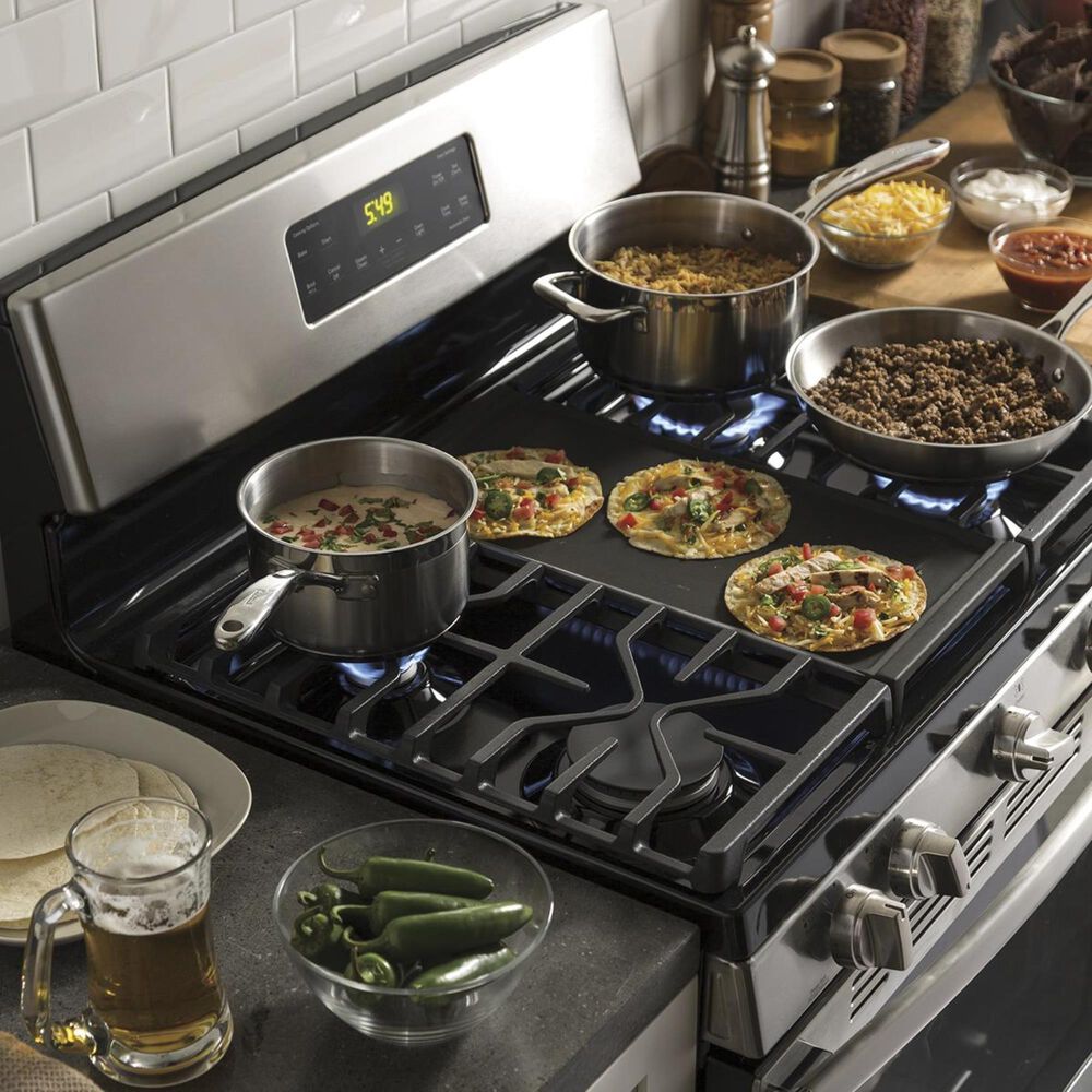 GE Appliances 5.0 Cu. Ft. Freestanding Gas Range in Stainless Steel, , large