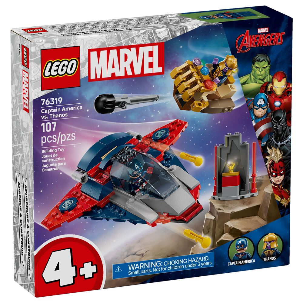 LEGO Marvel Captain America and Thanos Building Set, , large