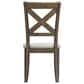 Ashley Moriville Trestle Dining Table and 6 Side Chairs in Grayish Brown, , large