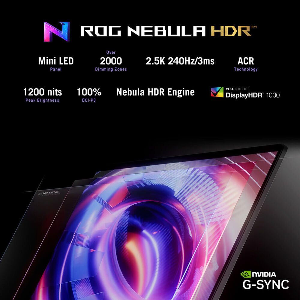 ASUS Strix Scar 16 G635LX 16" Gaming Laptop | Intel Core Ultra 9 275HX - 32GB RAM - NVIDIA GeForce RTX 5090 - 2TB SSD in Off Black, , large