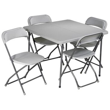 OSP Home 5-Piece Folding Set in Light Grey, , large