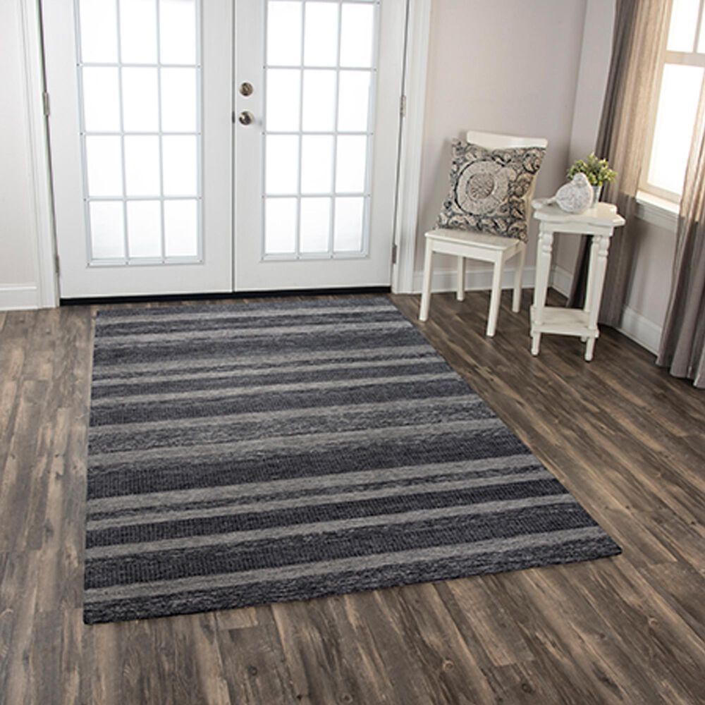 RIZZY Taylor TAY880 5&#39; x 7&#39;6&quot; Charcoal Area Rug, , large