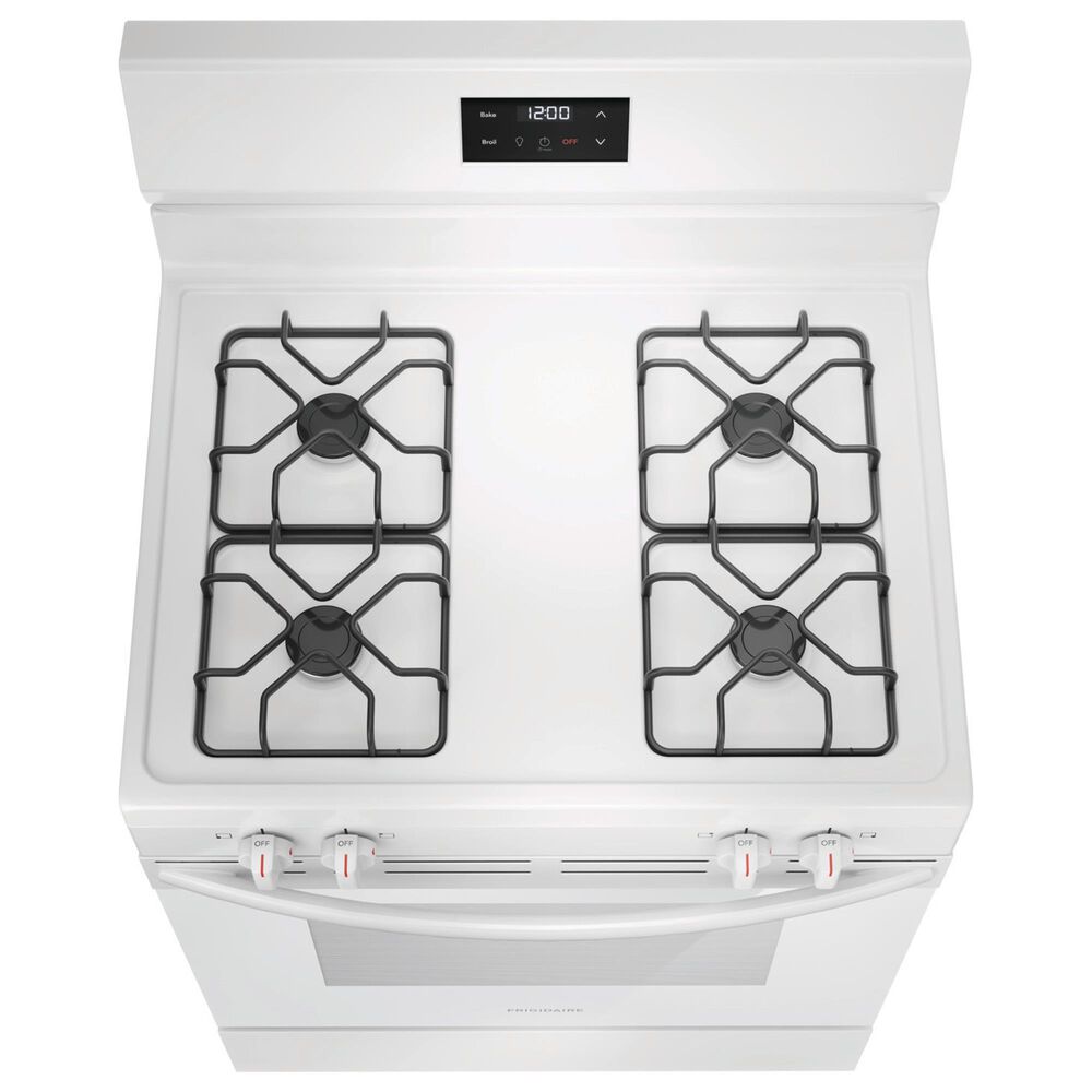 Frigidaire 30&quot; Freestanding Gas Range with 4 Burners in White, , large