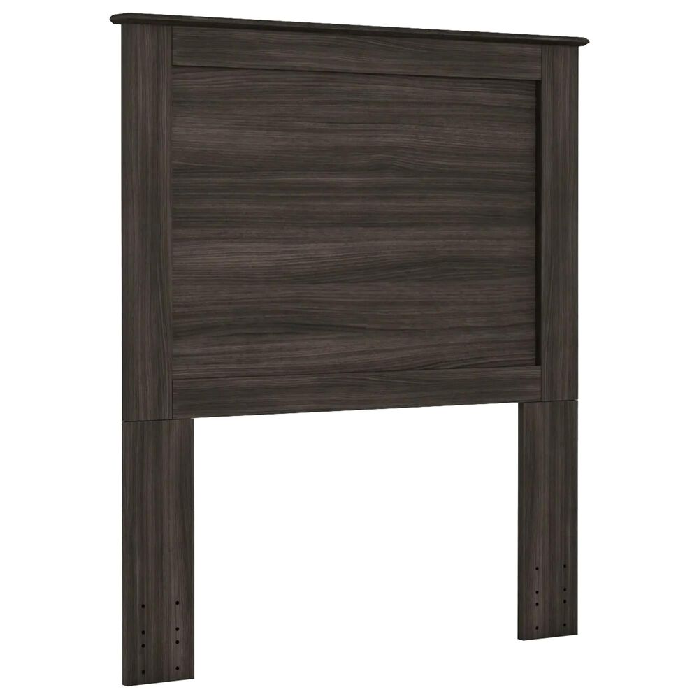 Lemoore Essential Twin Panel Headboard in Grey Walnut, , large