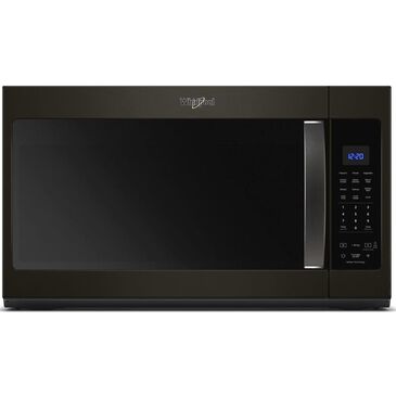 Whirlpool 1.9 Cu. Ft. Capacity Steam Microwave in Fingerprint Resistant Black Stainless Steel, , large