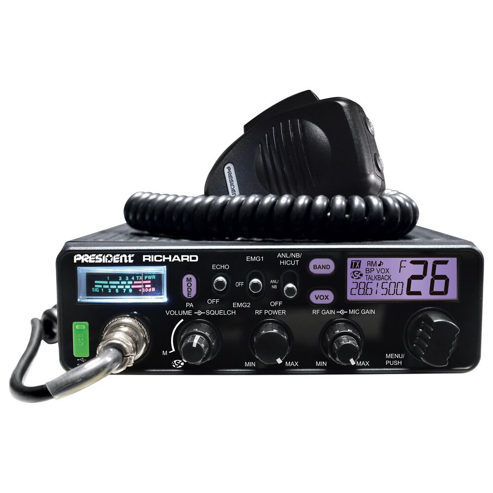 President Electronics 10 Meter-Rf Pwr-S Meter-Roger Beep-Echo, , large