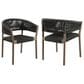 Blue River Doris Patio Dining Chair in Light Eucalyptus and Charcoal (Set of 2), , large