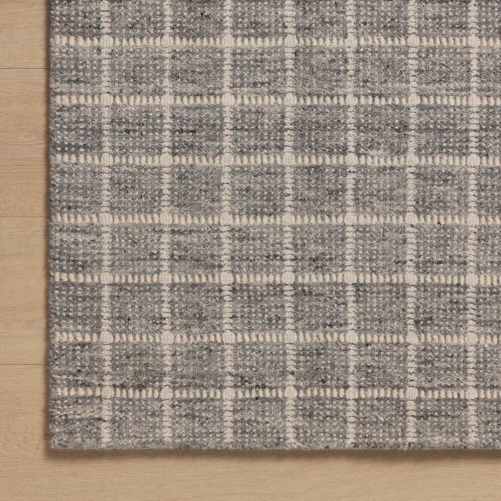 Amber Lewis x Loloi Cedar 5&#39;6&quot; x 8&#39;6&quot; Charcoal and Ivory Area Rug, , large