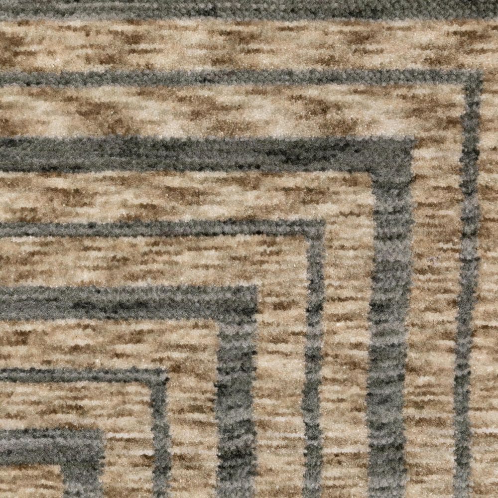Oriental Weavers Echo ECH01 Beige and Grey 7&#39;10&quot; x 10&#39;10&quot; Area Rug, , large