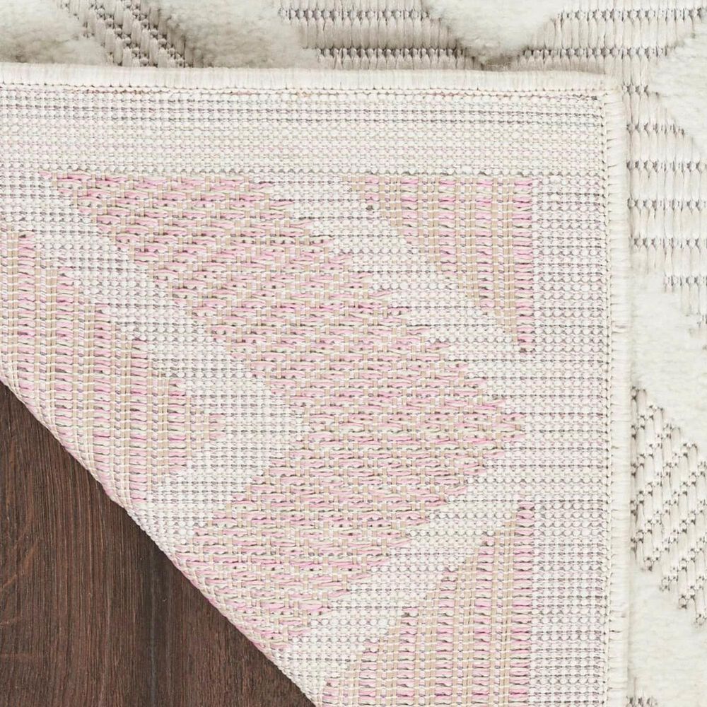 Nourison Versatile 5&#39; x 7&#39; Ivory and White Indoor/Outdoor Area Rug, , large