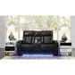 Ashley Boyington Power Reclining Loveseat with Console in Black, , large
