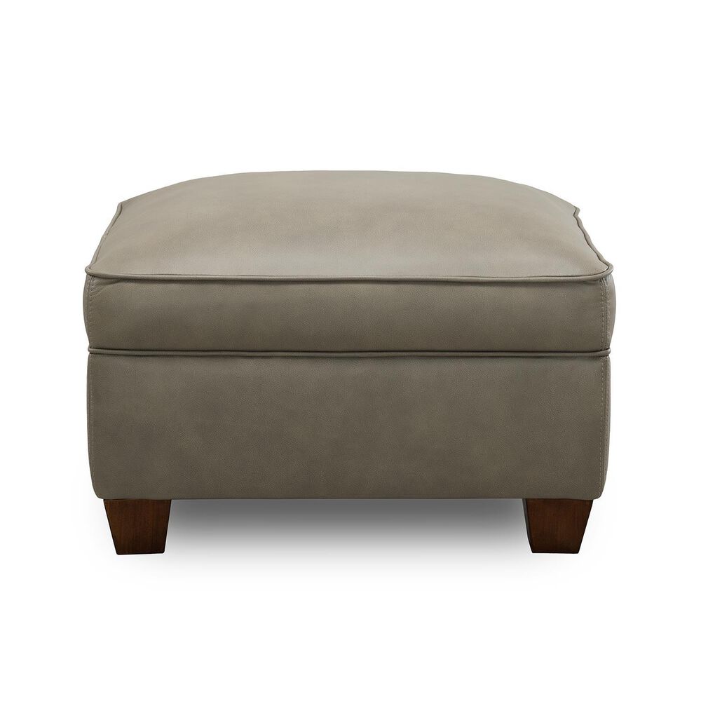 Sienna Designs Leather Ottoman in Treasure Cement, , large
