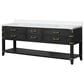 Lexora Home Norwalk 84" Double Bathroom Vanity in Black Oak with White Cultured Marble Top  and Rectangle Sink, , large