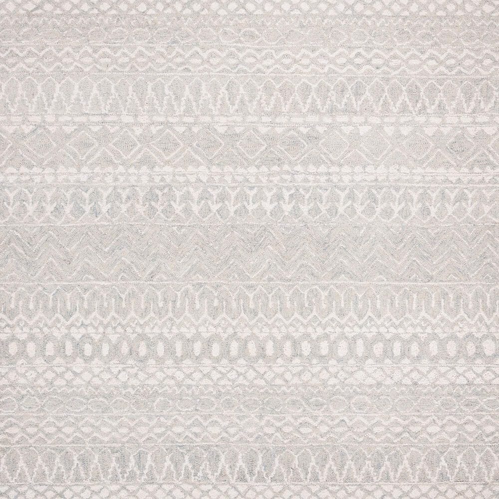 Safavieh Micro-Loop 4&#39; x 6&#39; Aqua and Ivory Area Rug, , large