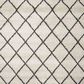 Nourison Brisbane BRI08 8"2" x 10" Ivory and Charcoal Area Rug, , large
