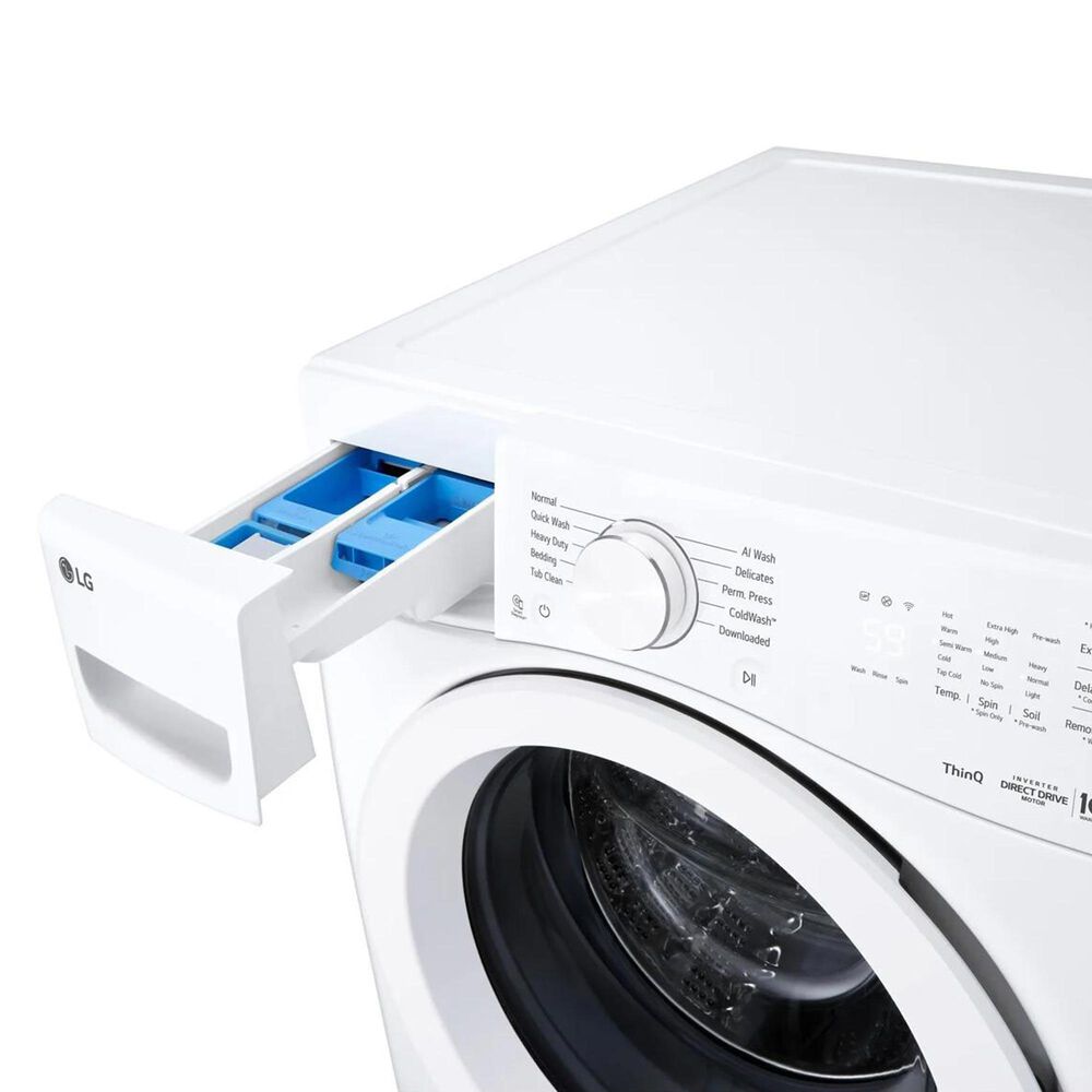 LG 4.5 Cu. Ft. Smart Front Load Washer in White, , large