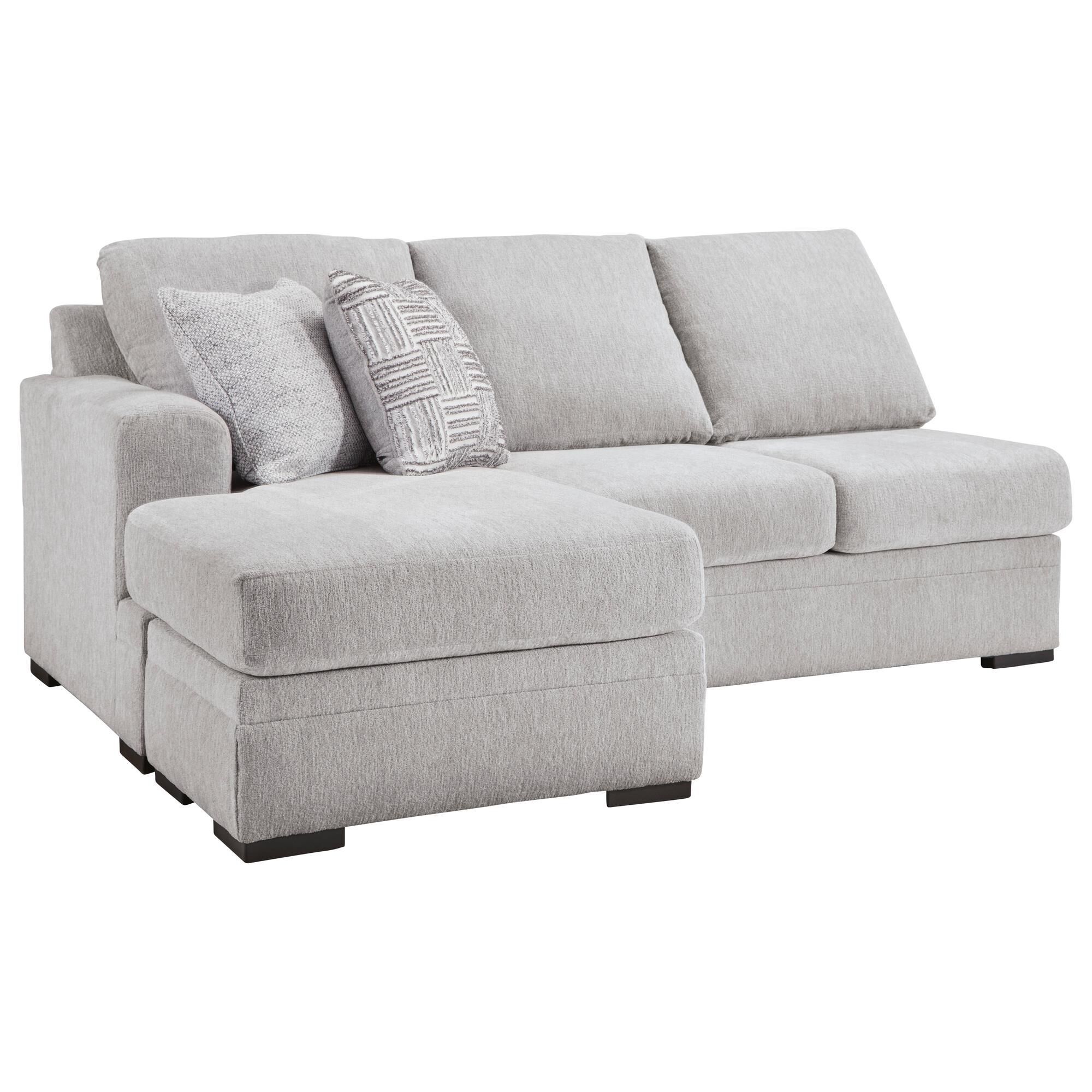 Ashley Gabyleigh 2-Piece Stationary Right Facing Sectional in Nickel