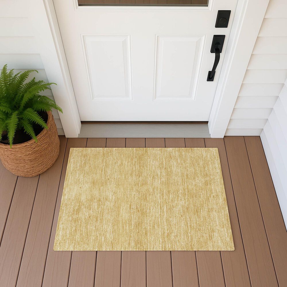 Dalyn Rug Company Soft Essentials Solid Gold 2'6" x 3'10" Area Rug, , large