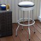 Timberlake Trademark Outdoor Ribbed Swivel Barstool in Silver, , large