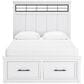 Ashley Ashbryn Queen Storage Bed in White and Natural, , large