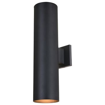Vaxcel Chiasso 20" 2-Light Outdoor Wall Sconce in Textured Black, , large