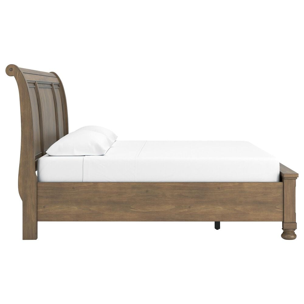 Ashley Feddinger King Storage Sleigh Bed in Chestnut Brown, , large