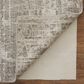 Feizy Eastfield 69A5F 3" x 5" Gray and Beige Area Rug, , large