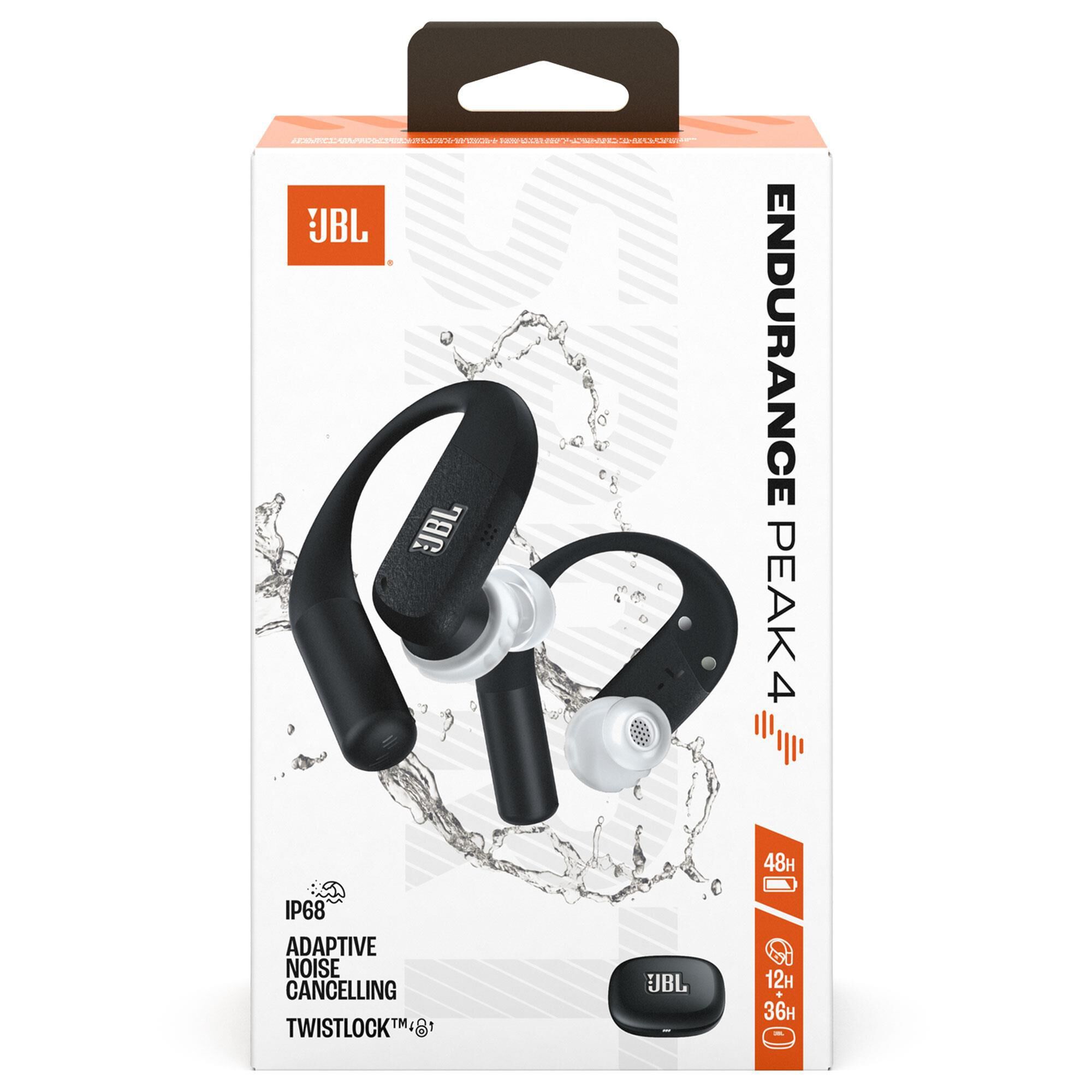 JBL Endurance Peak 4 True Wireless Earbuds in Black