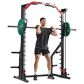 Sunny Health & Fitness Essential Series II Smith Machine Squat Rack in Black and Red, , large