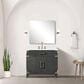 Lexora Home Laurel 36" Single Bathroom Vanity in Black Oak with White Cultured Marble Top and Rectangular Sink, , large