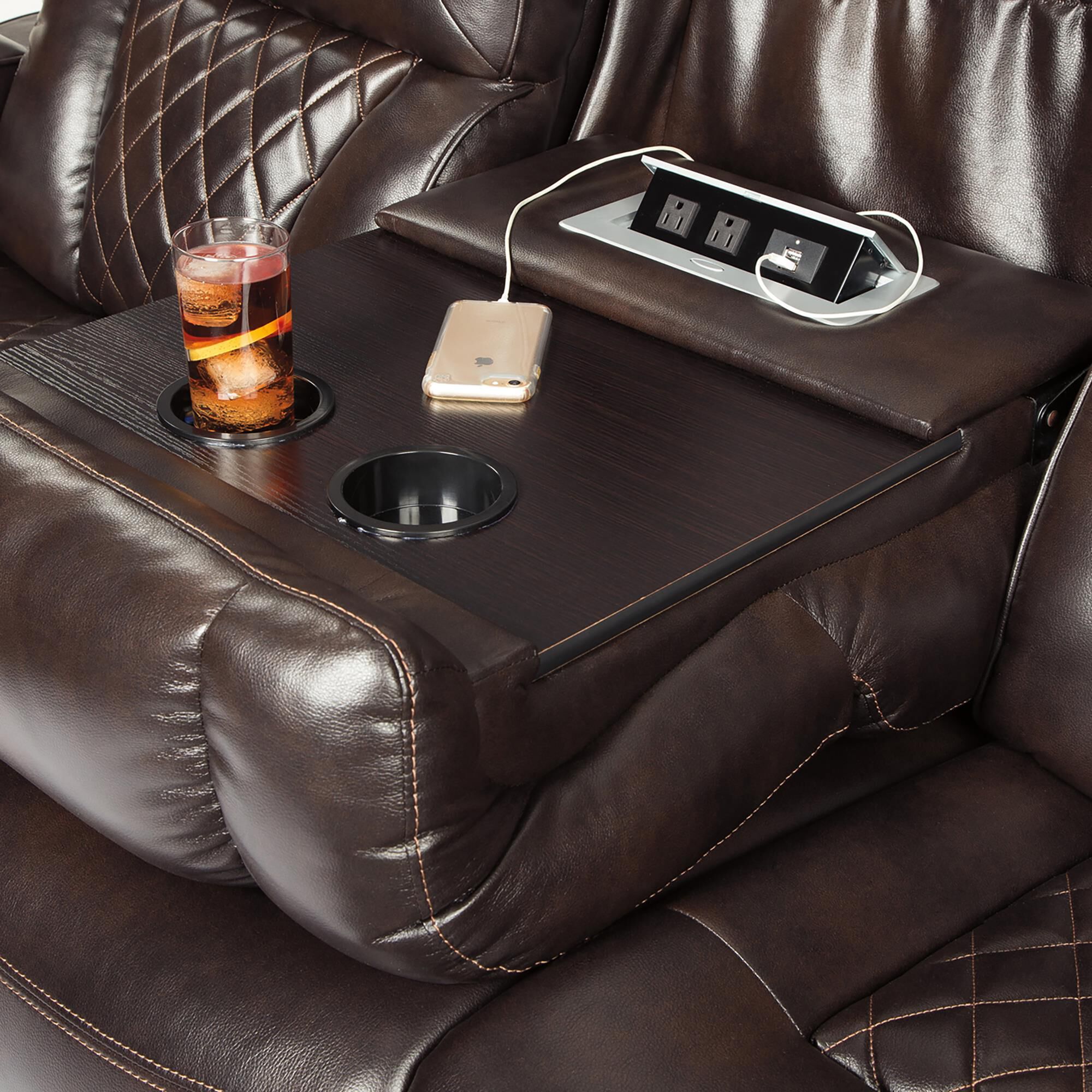 Warnerton power top reclining sofa