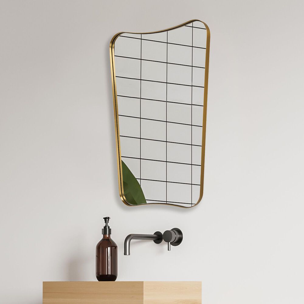 Uttermost Belvoir Vanity Mirror in Antique Brass, , large