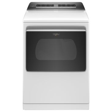 Whirlpool 7.4 Cu. Ft. Top Load Electric Dryer with Steam in White, , large