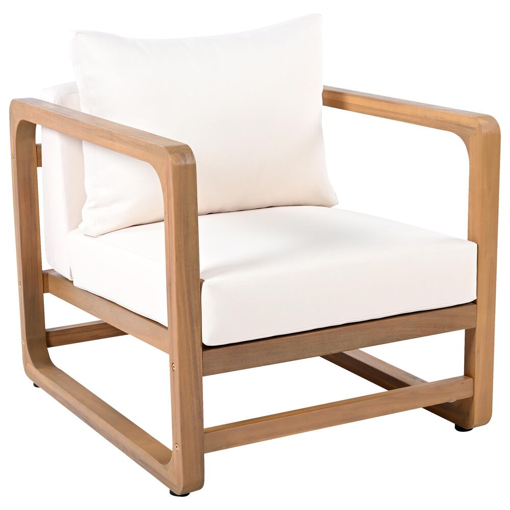 Hearth and Haven 3-Piece Patio Chat Set with Rounded Lines in Beige, , large