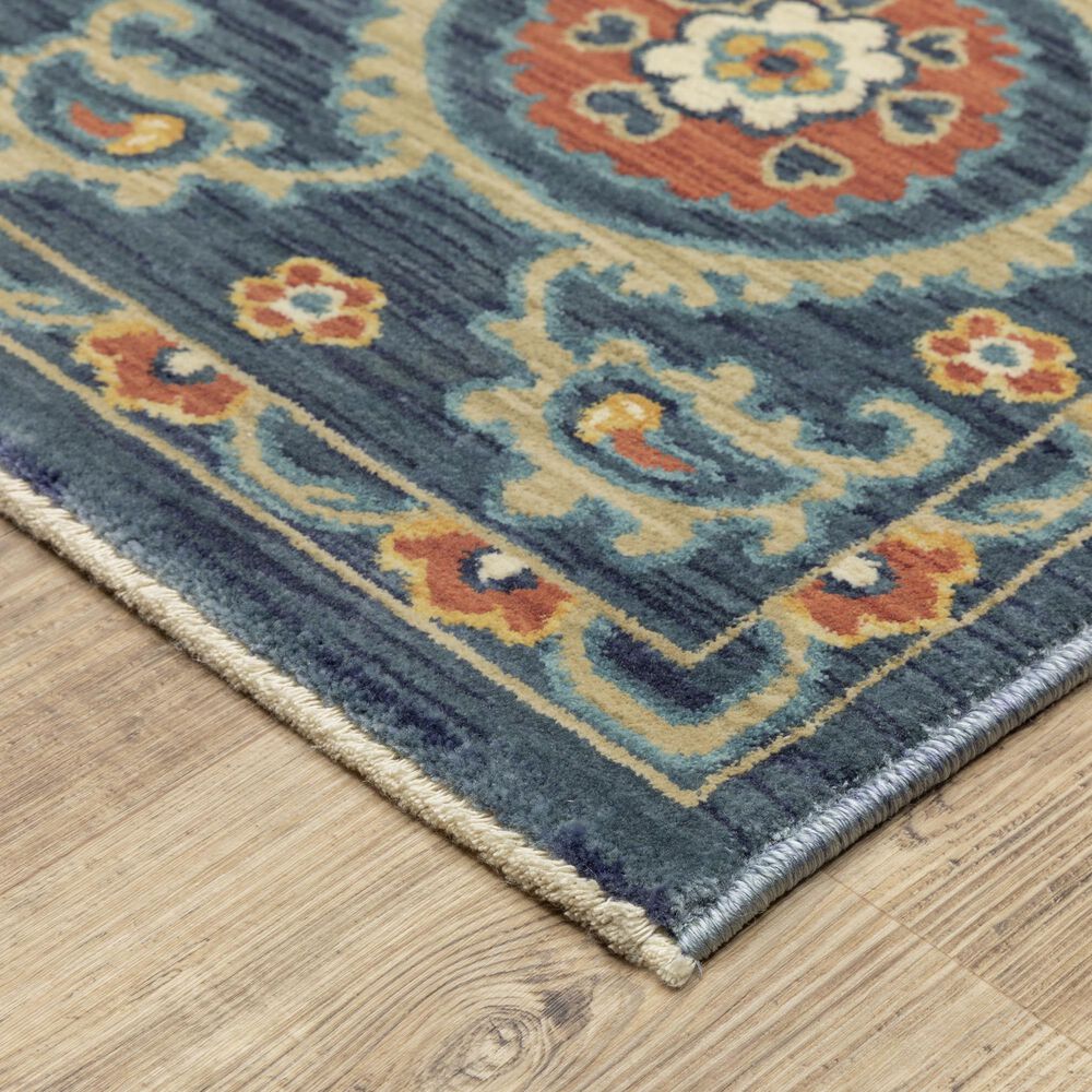 Oriental Weavers Francesca FR11B 2&#39; x 3&#39; Blue Area Rug, , large
