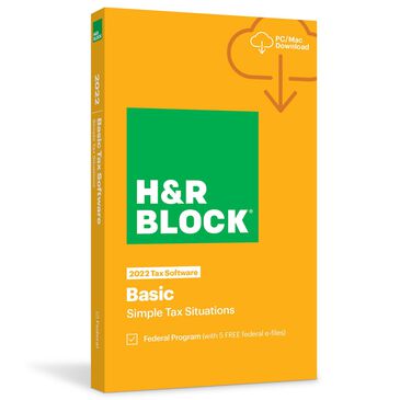 H&R Block Basic Tax Software 2022, , large