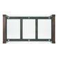 Davis International Dining Table with Glass Top with 1 Bench and 4 Side Chairs, , large