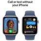 Apple Watch SE GPS + Cellular 44mm Silver Aluminum Case with Denim Sport Band - M/L, , large