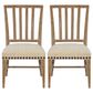 Hooker Furniture Big Sky Side Chair with Beige Cushion in Vintage Natural (Set of 2), , large