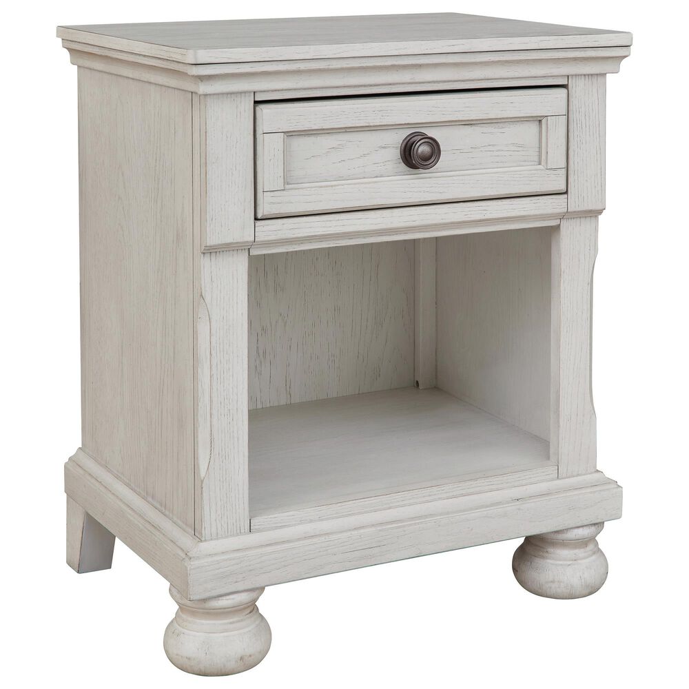 Ashley Robbinsdale 1 Drawer Nightstand in Antique White, , large