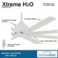 Minka-Aire Xtreme H2O 65" Indoor/Outdoor Ceiling Fan in Flat White, , large
