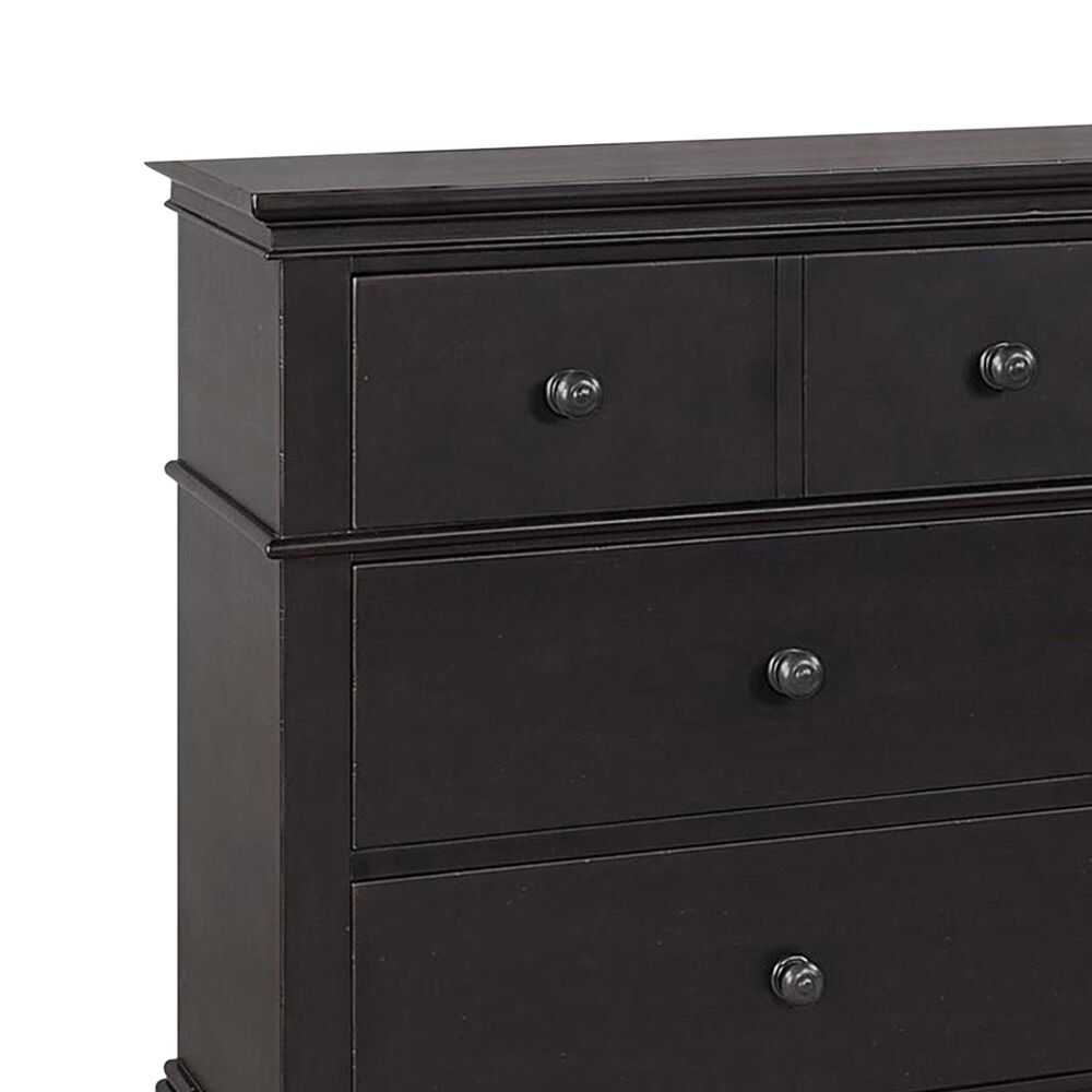 Riva Ridge Oxford 6-Drawer Dresser in Black, , large
