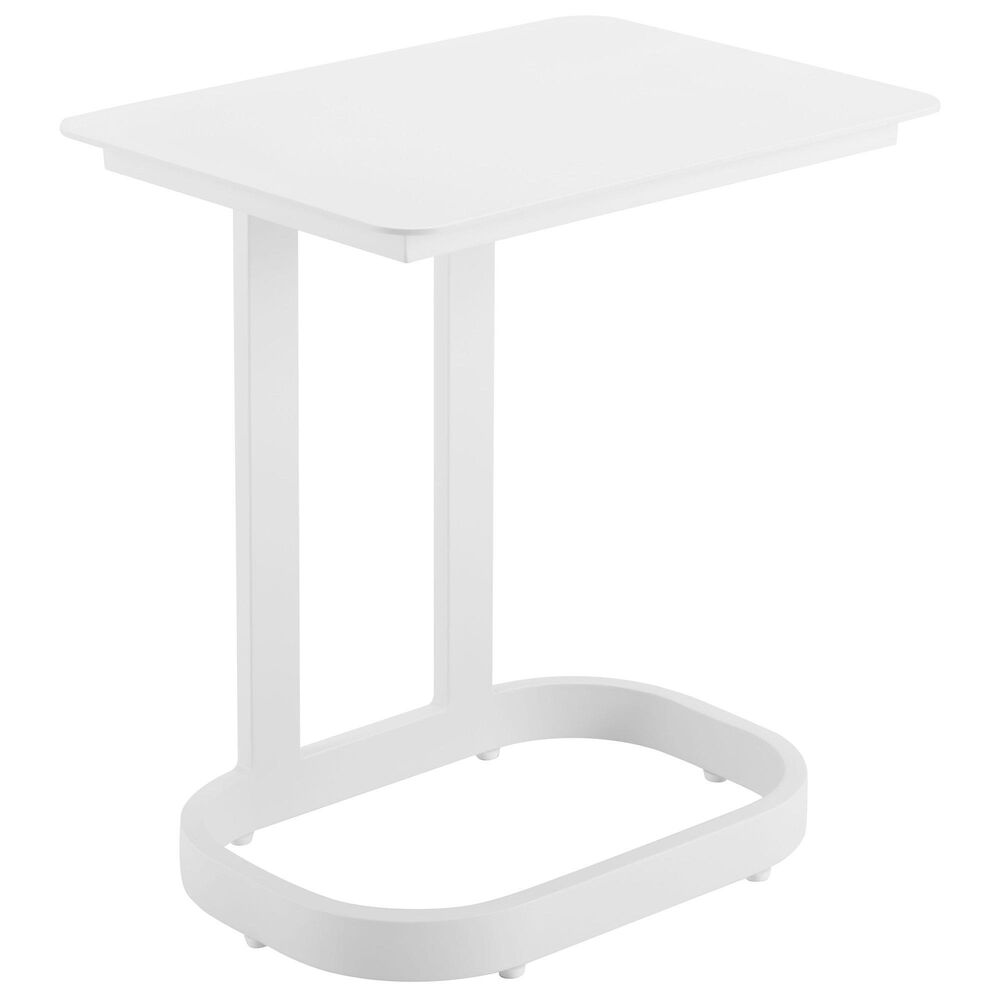 Zuo Modern Friss Patio End Table in White, , large