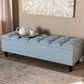 Baxton Studio Brette Storage Bench Ottoman in Blue, , large