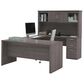 Bestar Logan U-Shaped Desk in Bark Gray, , large